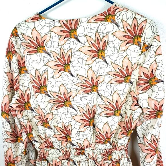 Women's Collective Concepts Birds of Paradise Short Tiered Ruffled Smocked Dress - Picture 5 of 13